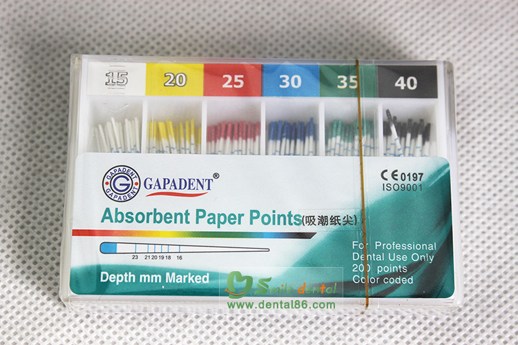 Absorbent Paper Points Depth mm Marked